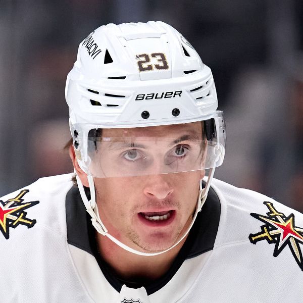 NHL Vegas Golden Knights left wing Cole Reinhardt