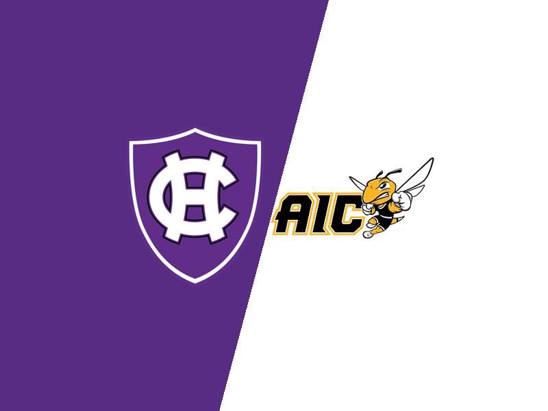 Holy Cross Crusaders VS American International Yellow Jackets