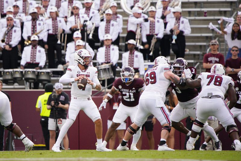 South Carolina Gamecocks Face Texas A&M Aggies at Kyle Field in Football Showdown