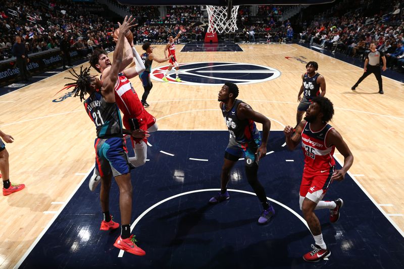 WASHINGTON, DC -? MARCH 27: Deni Avdija #8 of the Washington Wizards drives to the basket during the game against the Brooklyn Nets on March 27, 2024 NBAE at Capital One Arena in Washington, DC. NOTE TO USER: User expressly acknowledges and agrees that, by downloading and or using this Photograph, user is consenting to the terms and conditions of the Getty Images License Agreement. Mandatory Copyright Notice: Copyright 2024 NBAE (Photo by Kenny Giarla/NBAE via Getty Images)