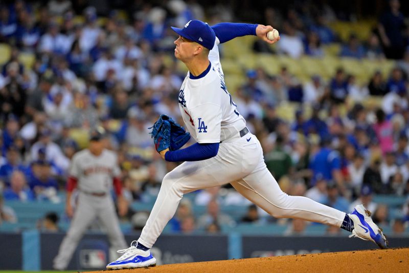 Oct 9, 2023; Los Angeles, California, USA; Los Angeles Dodgers starting pitcher Bobby Miller (70) throws a pitch against the Arizona Diamondbacks in the first inning for game two of the NLDS for the 2023 MLB playoffs at Dodger Stadium. Mandatory Credit: Jayne Kamin-Oncea-USA TODAY Sports