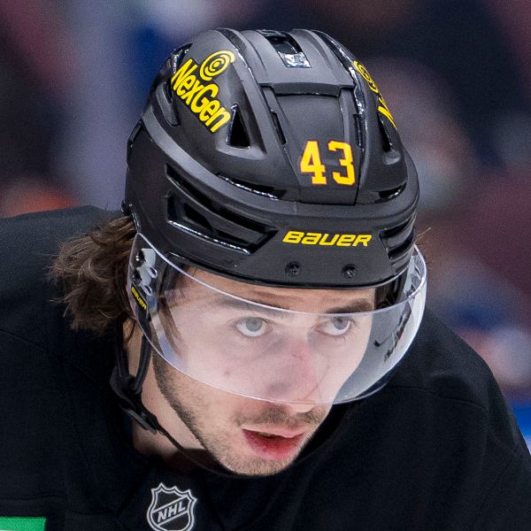 NHL Vancouver Canucks defense Quinn Hughes