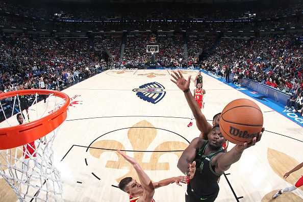 NEW ORLEANS, LA - NOVEMBER 4: Zion Williamson #1 of the New Orleans Pelicans dunks the ball during the game against the Atlanta Hawks on November 4, 2023 at the Smoothie King Center in New Orleans, Louisiana. NOTE TO USER: User expressly acknowledges and agrees that, by downloading and or using this Photograph, user is consenting to the terms and conditions of the Getty Images License Agreement. Mandatory Copyright Notice: Copyright 2023 NBAE (Photo by Layne Murdoch Jr./NBAE via Getty Images)