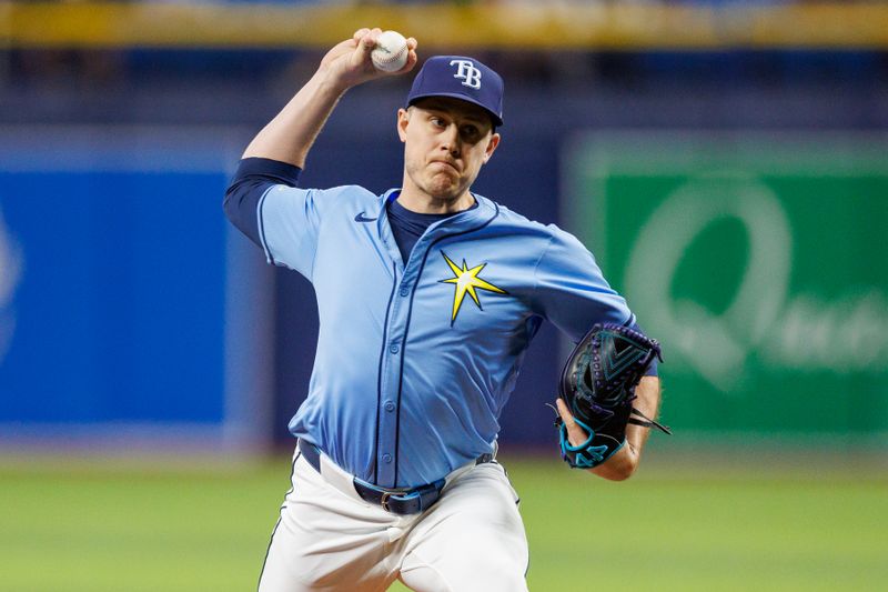 Jun 30, 2024; St. Petersburg, Florida, USA;  Tampa Bay Rays pitcher Phil Maton (88) throws a pitch against the Washington Nationals in the ninth inning at Tropicana Field. Mandatory Credit: Nathan Ray Seebeck-USA TODAY Sports