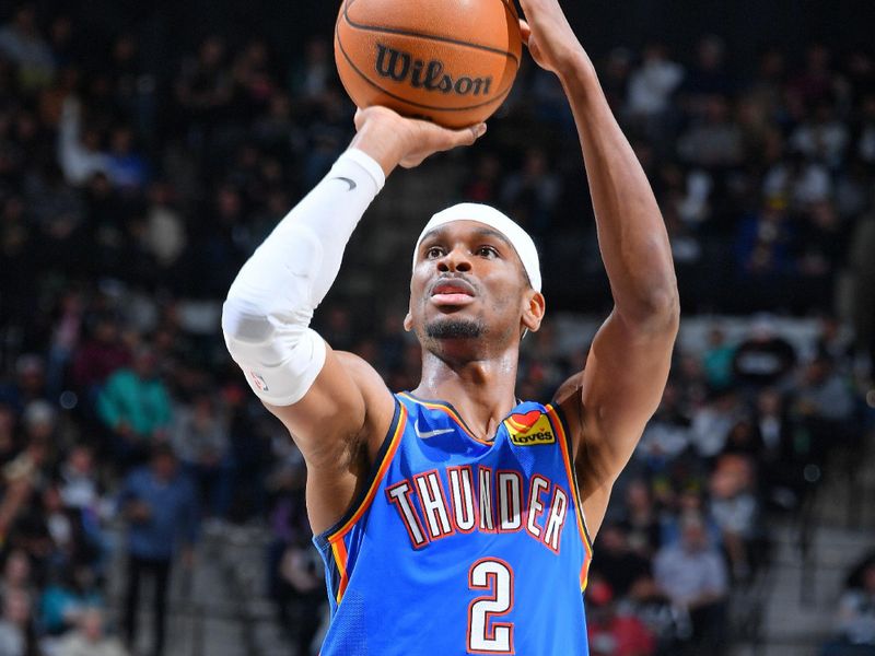 SAN ANTONIO, TX - FEBRUARY 29: Shai Gilgeous-Alexander #2 of the Oklahoma City Thunder shoots a free throw during the game against the San Antonio Spurs on February 29, 2024 at the Frost Bank Center in San Antonio, Texas. NOTE TO USER: User expressly acknowledges and agrees that, by downloading and or using this photograph, user is consenting to the terms and conditions of the Getty Images License Agreement. Mandatory Copyright Notice: Copyright 2024 NBAE (Photos by Michael Gonzales/NBAE via Getty Images)