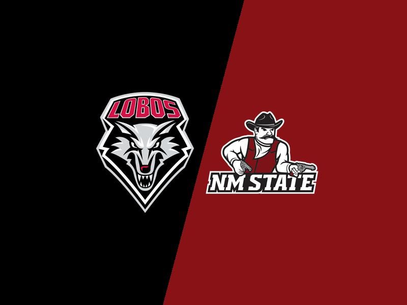 Clash at Pan American Center: New Mexico State Aggies vs New Mexico Lobos in Men's Basketball Sh...