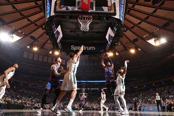 NEW YORK, NY - DECEMBER 23:  Jalen Brunson #11 of the New York Knicks shoots the ball during the game  on December 23, 2023 at Madison Square Garden in New York City, New York.  NOTE TO USER: User expressly acknowledges and agrees that, by downloading and or using this photograph, User is consenting to the terms and conditions of the Getty Images License Agreement. Mandatory Copyright Notice: Copyright 2023 NBAE  (Photo by Nathaniel S. Butler/NBAE via Getty Images)