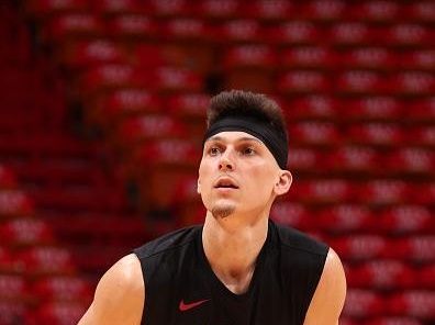 MIAMI, FL - DECEMBER 25:  Tyler Herro #14 of the Miami Heat shoots the ball before the game  on December 25, 2023 at Miami-Dade Arena in Miami, Florida. NOTE TO USER: User expressly acknowledges and agrees that, by downloading and or using this Photograph, user is consenting to the terms and conditions of the Getty Images License Agreement. Mandatory Copyright Notice: Copyright 2023 NBAE (Photo by Issac Baldizon/NBAE via Getty Images)