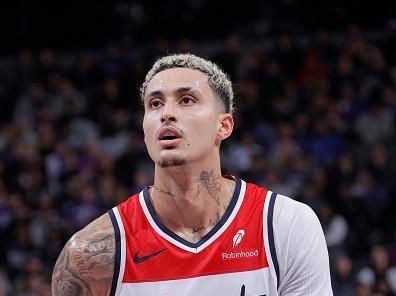 SACRAMENTO, CA - DECEMBER 18: Kyle Kuzma #33 of the Washington Wizards shoots a free throw during the game against the Sacramento Kings on December 18, 2023 at Golden 1 Center in Sacramento, California. NOTE TO USER: User expressly acknowledges and agrees that, by downloading and or using this Photograph, user is consenting to the terms and conditions of the Getty Images License Agreement. Mandatory Copyright Notice: Copyright 2023 NBAE (Photo by Rocky Widner/NBAE via Getty Images)