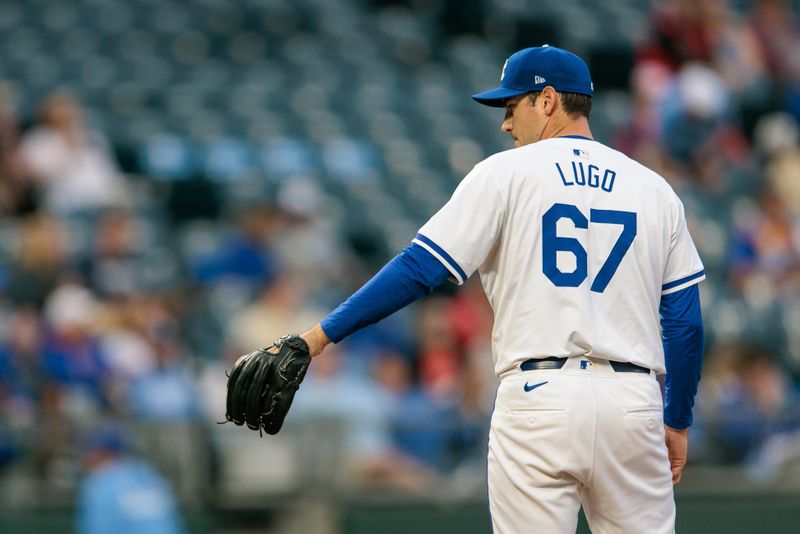 Apr 10, 2024; Kansas City, Missouri, USA; Kansas City Royals pitcher Seth Lugo (67) on the mound during the second inning against the Houston Astros at Kauffman Stadium. Mandatory Credit: William Purnell-USA TODAY Sports