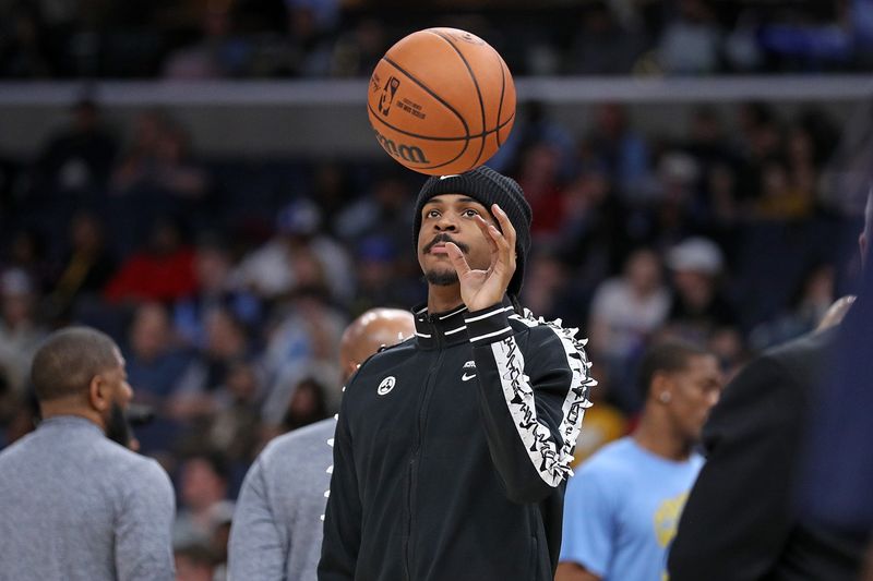 MEMPHIS, TENNESSEE - MARCH 02: Ja Morant #12 of the Memphis Grizzlies during the first half against the Portland Trail Blazers at FedExForum on March 02, 2024 in Memphis, Tennessee. NOTE TO USER: User expressly acknowledges and agrees that, by downloading and or using this photograph, User is consenting to the terms and conditions of the Getty Images License Agreement. (Photo by Justin Ford/Getty Images)