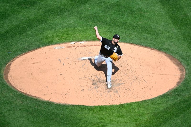 Sep 20, 2023; Washington, District of Columbia, USA; Chicago White Sox relief pitcher Jesse Scholtens (62) throws to the Washington Nationals during the fourth inning at Nationals Park. Mandatory Credit: Brad Mills-USA TODAY Sports