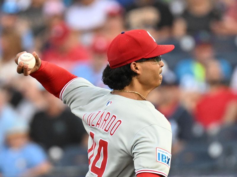 May 8, 2025; St. Petersburg, Florida, USA; Philadelphia Phillies starting pitcher Jesus Luzardo (44) throws a pitch in the first inning against the Tampa Bay Rays at George M. Steinbrenner Field. Mandatory Credit: Jonathan Dyer-Imagn Images