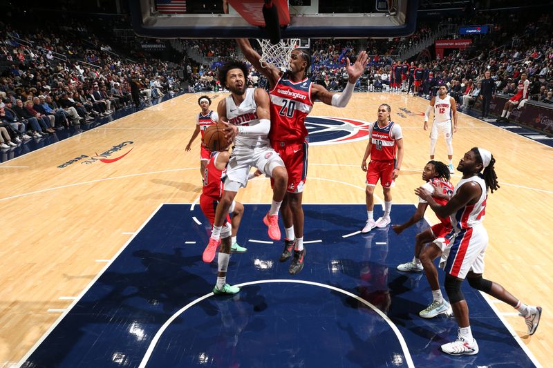 WASHINGTON, DC -? NOVEMBER 17: Cade Cunningham #2 of the Detroit Pistons drives to the basket during the game against the Washington Wizards on November 17, 2024 at Capital One Arena in Washington, DC. NOTE TO USER: User expressly acknowledges and agrees that, by downloading and or using this Photograph, user is consenting to the terms and conditions of the Getty Images License Agreement. Mandatory Copyright Notice: Copyright 2024 NBAE (Photo by Stephen Gosling/NBAE via Getty Images)