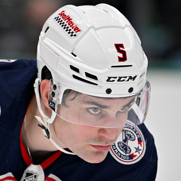 NHL Columbus Blue Jackets defense Denton Mateychuk