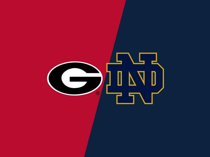 Clash at Notre Dame Stadium: Georgia Bulldogs Face Notre Dame Fighting Irish in Football Showdown