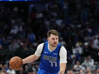 DALLAS, TX - DECEMBER 2: Luka Doncic #77 of the Dallas Mavericks handles the ball during the game  on December 2, 2023 at the American Airlines Center in Dallas, Texas. NOTE TO USER: User expressly acknowledges and agrees that, by downloading and or using this photograph, User is consenting to the terms and conditions of the Getty Images License Agreement. Mandatory Copyright Notice: Copyright 2023 NBAE (Photo by Glenn James/NBAE via Getty Images)