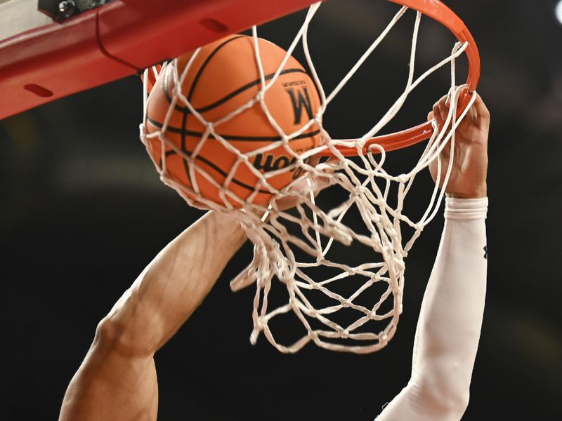 Feb 16, 2023; College Park, Maryland, USA; Maryland Terrapins forward Patrick Emilien (15) dunks during the second half against the Purdue Boilermakers at Xfinity Center. Maryland Terrapins defeated Purdue Boilermakers 68-54. Mandatory Credit: Tommy Gilligan-USA TODAY Sports