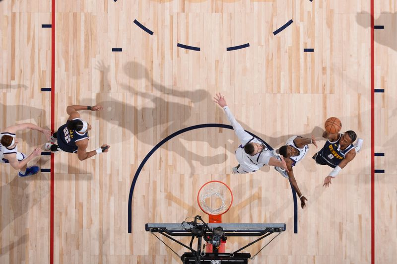 DENVER, CO - FEBRUARY 14: Peyton Watson #8 of the Denver Nuggets shoots the ball during the game against the Sacramento Kings on February 14, 2024 at the Ball Arena in Denver, Colorado. NOTE TO USER: User expressly acknowledges and agrees that, by downloading and/or using this Photograph, user is consenting to the terms and conditions of the Getty Images License Agreement. Mandatory Copyright Notice: Copyright 2024 NBAE (Photo by Bart Young/NBAE via Getty Images)