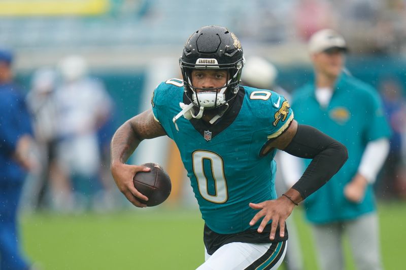 Jacksonville Jaguars wide receiver Gabe Davis runs before an NFL football game against the Indianapolis Colts, Sunday, Oct. 6, 2024, in Jacksonville, Fla. (AP Photo/John Raoux)