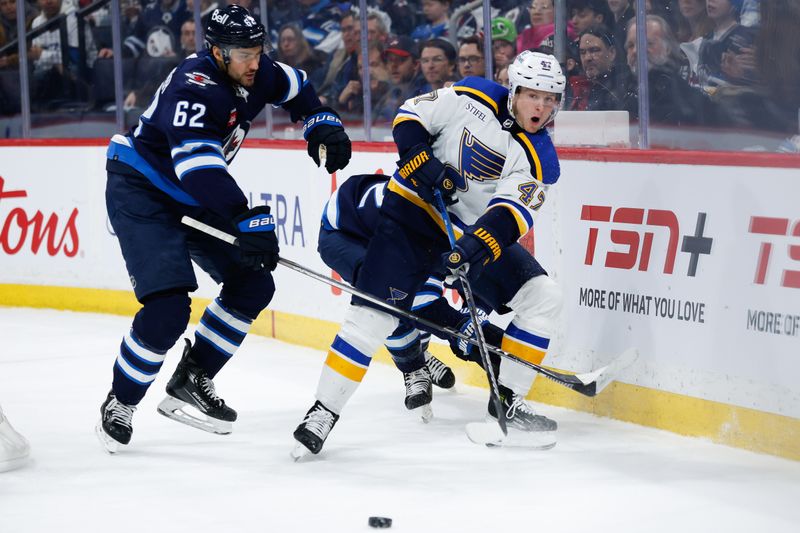 St. Louis Blues Gear Up for High-Stakes Showdown with Winnipeg Jets: Spotlight on Top Performer