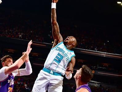 PHOENIX, AZ - DECEMBER 29: Terry Rozier #3 of the Charlotte Hornets on December 29 2023 at Footprint Center in Phoenix, Arizona. NOTE TO USER: User expressly acknowledges and agrees that, by downloading and or using this photograph, user is consenting to the terms and conditions of the Getty Images License Agreement. Mandatory Copyright Notice: Copyright 2023 NBAE (Photo by Barry Gossage/NBAE via Getty Images)