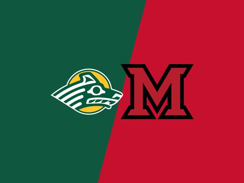 Alaska Anchorage Seawolves Face Off Against Miami (OH) RedHawks at Steve Cady Arena