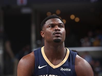 MEMPHIS, TN - OCTOBER 25: Zion Williamson #1 of the New Orleans Pelicans shoots a free throw during the game against the Memphis Grizzlies on October 25, 2023 at FedExForum in Memphis, Tennessee. NOTE TO USER: User expressly acknowledges and agrees that, by downloading and or using this photograph, User is consenting to the terms and conditions of the Getty Images License Agreement. Mandatory Copyright Notice: Copyright 2023 NBAE (Photo by Joe Murphy/NBAE via Getty Images)