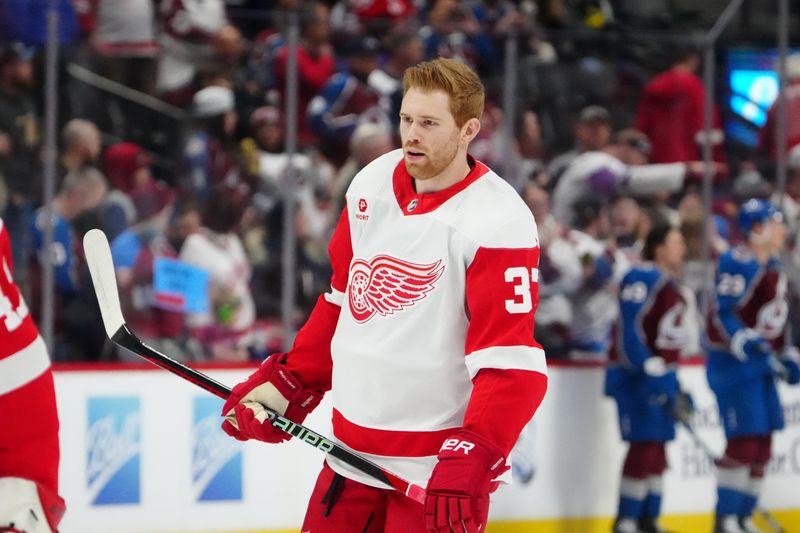 Mar 6, 2024; Denver, Colorado, USA;  before the game against the Detroit Red Wings at Ball Arena. Mandatory Credit: Ron Chenoy-USA TODAY Sports