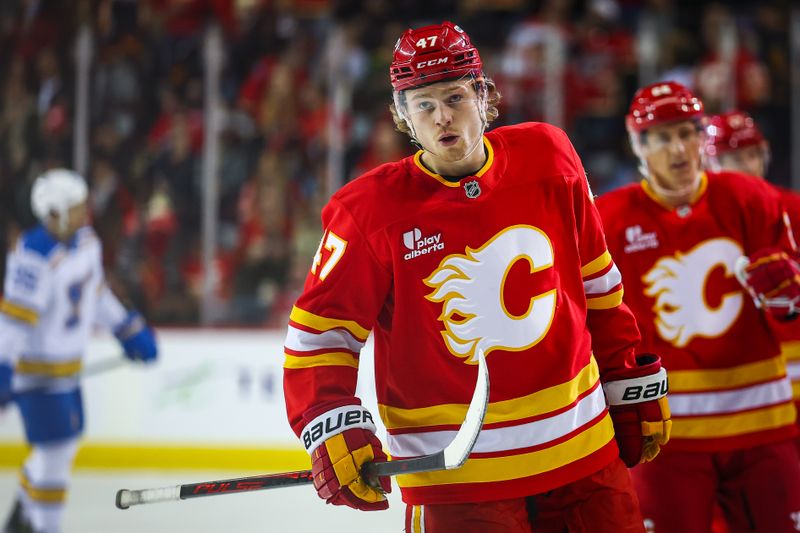 Calgary Flames Draw First Blood, Devin Cooley Locks the Door as St. Louis Blues Get Stalled at S...
