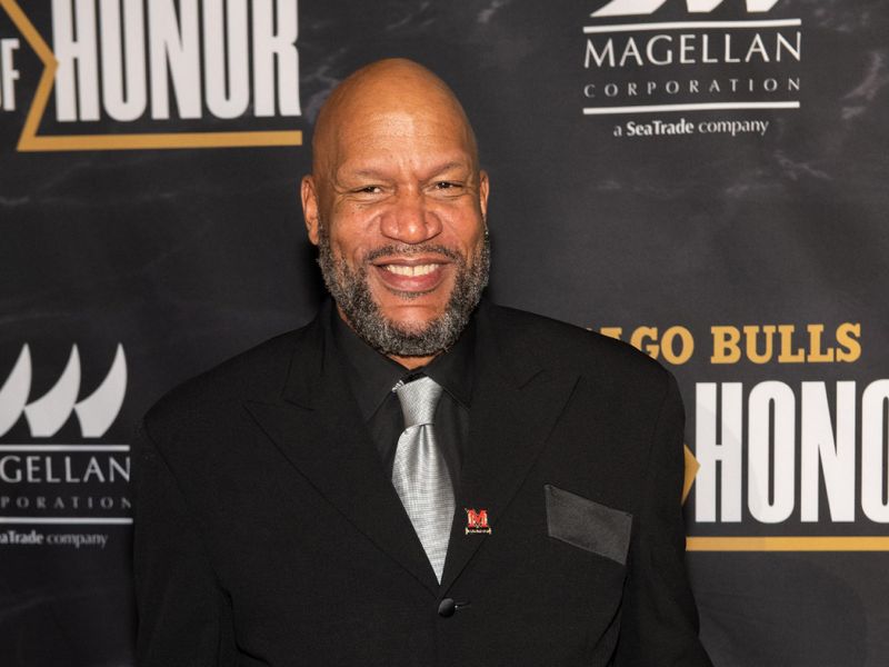 CHICAGO, ILLINOIS - JANUARY 11: Ron Harper attends the Chicago Bulls Inaugural Ring Of Honor Gala at the United Center on January 11, 2024 in Chicago, Illinois. (Photo by Timothy Hiatt/Getty Images)