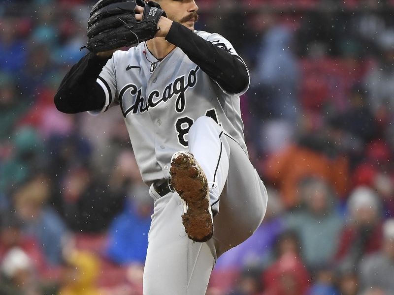 Sep 23, 2023; Boston, Massachusetts, USA; Chicago White Sox starting pitcher Dylan Cease (84) pitches during the third inning against the Boston Red Sox at Fenway Park. Mandatory Credit: Bob DeChiara-USA TODAY Sports