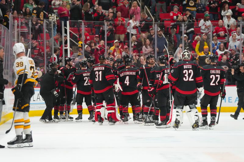 Carolina Hurricanes and Boston Bruins trade rushes until Jaccob Slavin ends it in overtime?