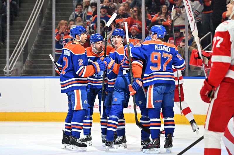 Edmonton Oilers Dominate Red Wings with Hyman's Hat Trick and McDavid's Playmaking