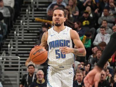 INDIANAPOLIS, IN - DECEMBER 23:  Cole Anthony #50 of the Orlando Magic handles the ball during the game against the Indiana Pacers on December 23, 2023 at Gainbridge Fieldhouse in Indianapolis, Indiana. NOTE TO USER: User expressly acknowledges and agrees that, by downloading and or using this Photograph, user is consenting to the terms and conditions of the Getty Images License Agreement. Mandatory Copyright Notice: Copyright 2023 NBAE (Photo by Pepper Robinson/NBAE via Getty Images)