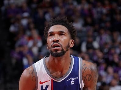 SACRAMENTO, CA - DECEMBER 2: Malik Monk #0 of the Sacramento Kings shoots a free throw during the game against the Denver Nuggets on December 2, 2023 at Golden 1 Center in Sacramento, California. NOTE TO USER: User expressly acknowledges and agrees that, by downloading and or using this Photograph, user is consenting to the terms and conditions of the Getty Images License Agreement. Mandatory Copyright Notice: Copyright 2023 NBAE (Photo by Rocky Widner/NBAE via Getty Images)