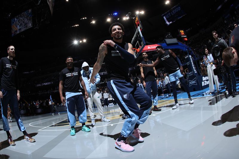 MEMPHIS, TN - NOVEMBER 29: Scotty Pippen Jr. #1 of the Memphis Grizzlies before the game against the New Orleans Pelicans during the Emirates NBA Cup game on November 29, 2024 at FedExForum in Memphis, Tennessee. NOTE TO USER: User expressly acknowledges and agrees that, by downloading and or using this photograph, User is consenting to the terms and conditions of the Getty Images License Agreement. Mandatory Copyright Notice: Copyright 2024 NBAE (Photo by Joe Murphy/NBAE via Getty Images)