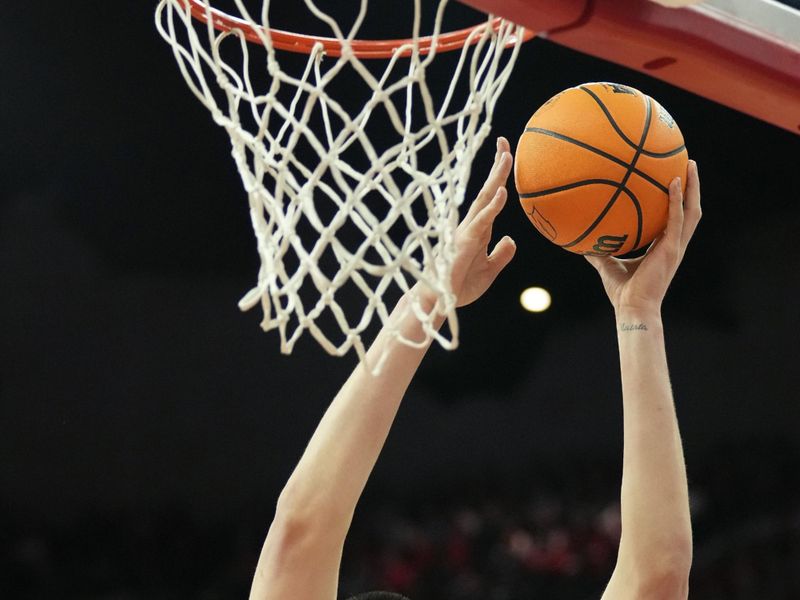 Mar 2, 2023; Madison, Wisconsin, USA; Purdue Boilermakers center Zach Edey (15) scores during the first half against the Wisconsin Badgers at the Kohl Center. Mandatory Credit: Kayla Wolf-USA TODAY Sports