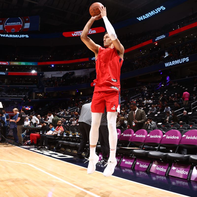 WASHINGTON, DC -? MARCH 29: Patrick Baldwin #7 of the Washington Wizards warms up before the game against the Detroit Pistons on March 29, 2024 at Capital One Arena in Washington, DC. NOTE TO USER: User expressly acknowledges and agrees that, by downloading and or using this Photograph, user is consenting to the terms and conditions of the Getty Images License Agreement. Mandatory Copyright Notice: Copyright 2024 NBAE (Photo by Kenny Giarla/NBAE via Getty Images)