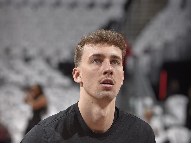 CLEVELAND, OH - APRIL 20: Franz Wagner #22 of the Orlando Magic warms up before the game against the Cleveland Cavaliers on April 20, 2024 at Rocket Mortgage FieldHouse in Cleveland, Ohio. NOTE TO USER: User expressly acknowledges and agrees that, by downloading and/or using this Photograph, user is consenting to the terms and conditions of the Getty Images License Agreement. Mandatory Copyright Notice: Copyright 2024 NBAE (Photo by David Liam Kyle/NBAE via Getty Images)