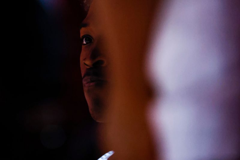 Feb 19, 2023; Raleigh, North Carolina, USA; North Carolina State Wolfpack guard Jarkel Joiner (1) looks on before the first half of the game against North Carolina Tar Heels at PNC Arena. Mandatory Credit: Jaylynn Nash-USA TODAY Sports