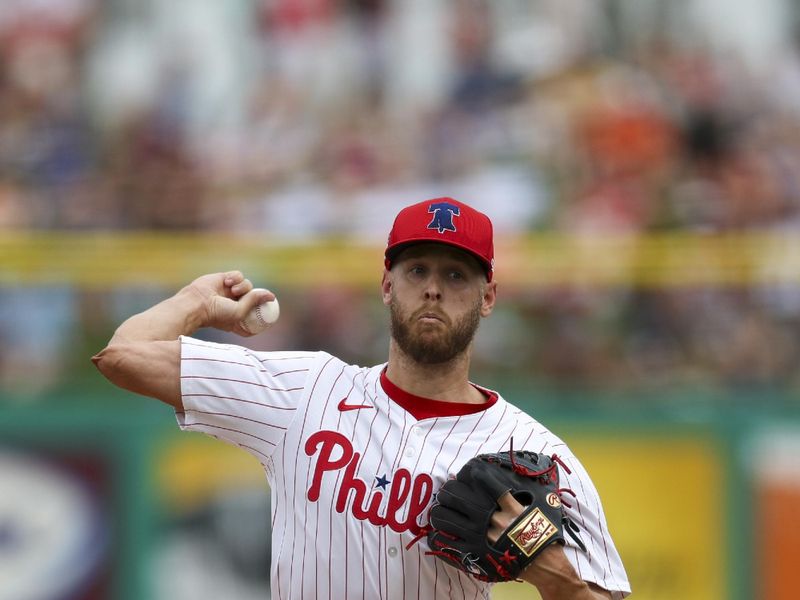 Mar 5, 2024; Clearwater, Florida, USA;  Philadelphia Phillies starting pitcher Zack Wheeler (45) throws a pitch against the Baltimore Orioles in the second inning at BayCare Ballpark. Mandatory Credit: Nathan Ray Seebeck-USA TODAY Sports