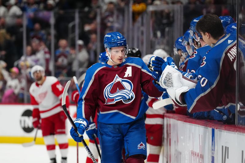 Avalanche Overwhelm Red Wings with Offensive Onslaught at Ball Arena