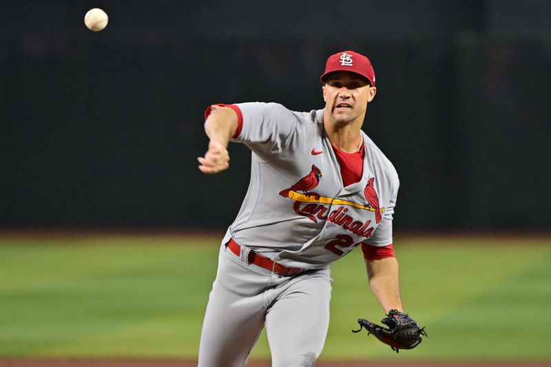 Jul 26, 2023; Phoenix, Arizona, USA;  St. Louis Cardinals starting pitcher Jack Flaherty (22) throws in the first inning against the Arizona Diamondbacks at Chase Field. Mandatory Credit: Matt Kartozian-USA TODAY Sports