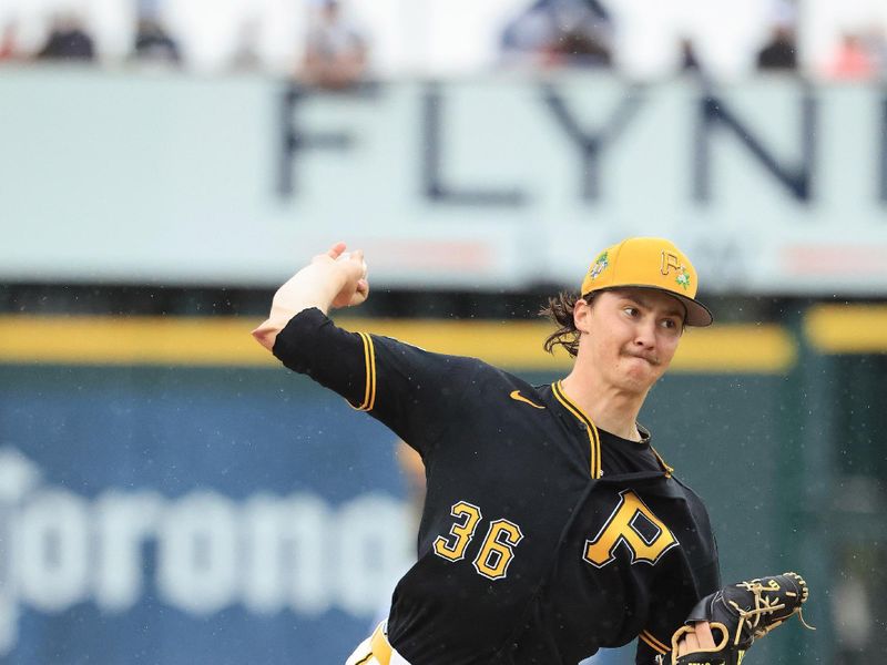 Mar 12, 2026; Bradenton, Florida, USA;  Pittsburgh Pirates starting pitcher Bubba Chandler (36) throws a pitch during the first inning against the Atlanta Bravesnat LECOM Park. Mandatory Credit: Kim Klement Neitzel-Imagn Images