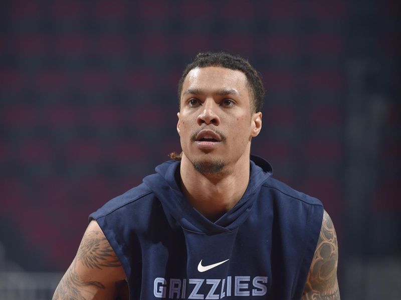 CLEVELAND, OH - FEBRUARY 2:  Desmond Bane #22 of the Memphis Grizzlies warms up before the game against the Cleveland Cavaliers on February 2, 2023 at Rocket Mortgage FieldHouse in Cleveland, Ohio. NOTE TO USER: User expressly acknowledges and agrees that, by downloading and/or using this Photograph, user is consenting to the terms and conditions of the Getty Images License Agreement. Mandatory Copyright Notice: Copyright 2022 NBAE (Photo by David Liam Kyle/NBAE via Getty Images)