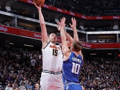 SACRAMENTO, CA - DECEMBER 2: Nikola Jokic #15 of the Denver Nuggets shoots the ball during the game against the Sacramento Kings on December 2, 2023 at Golden 1 Center in Sacramento, California. NOTE TO USER: User expressly acknowledges and agrees that, by downloading and or using this Photograph, user is consenting to the terms and conditions of the Getty Images License Agreement. Mandatory Copyright Notice: Copyright 2023 NBAE (Photo by Rocky Widner/NBAE via Getty Images)