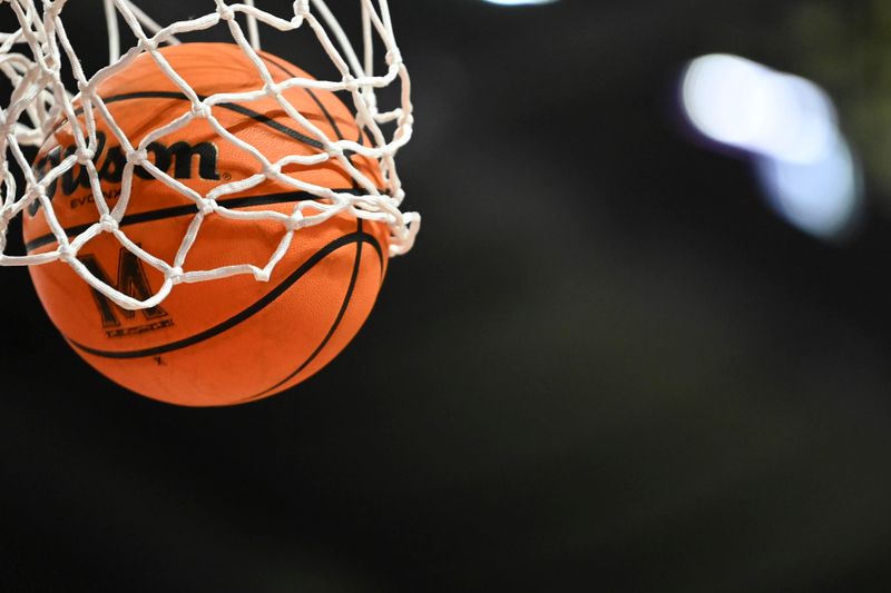 Jan 21, 2024; College Park, Maryland, USA;  Michigan State Spartans basket goes in the net during the first half against the Maryland Terrapinsat Xfinity Center. Mandatory Credit: Tommy Gilligan-USA TODAY Sports