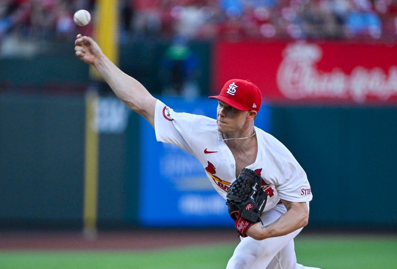 May 20, 2024; St. Louis, Missouri, USA;  St. Louis Cardinals starting pitcher Sonny Gray (54) pitches against the Baltimore Orioles during the first inning at Busch Stadium. Mandatory Credit: Jeff Curry-USA TODAY Sports