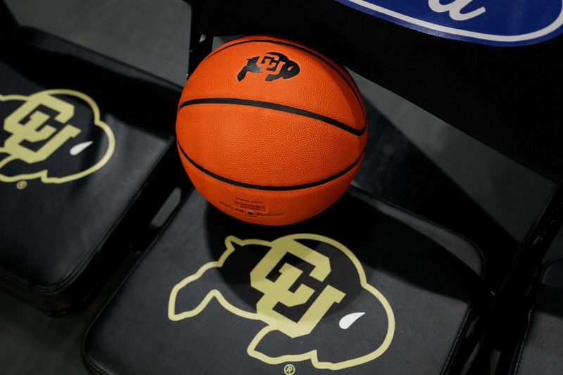 Feb 5, 2023; Boulder, Colorado, USA; General view of a Colorado Buffaloes basketball before the game against the Stanford Cardinal at the CU Events Center. Mandatory Credit: Ron Chenoy-USA TODAY Sports